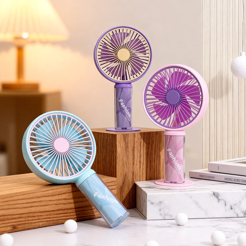 Women's Portable Mini Fan with Playful Design Kalsten