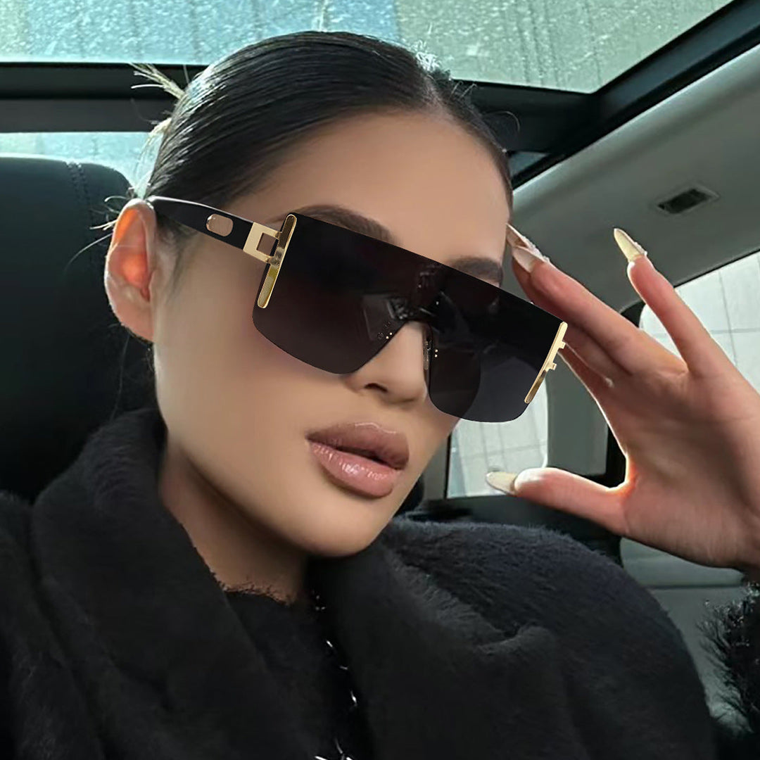 Ladies oversized sunglasses with modern futuristic design Kalsten