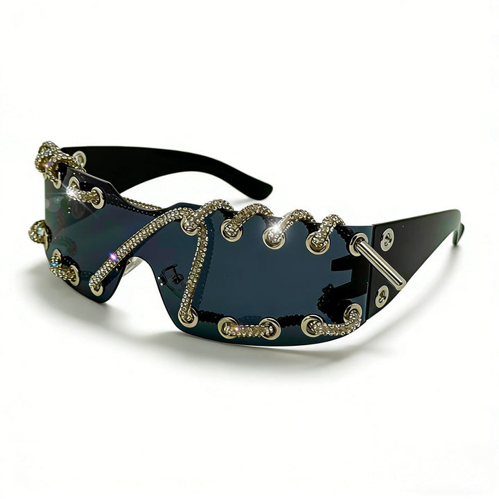 Women's sunglasses with unique lacing design Kalsten