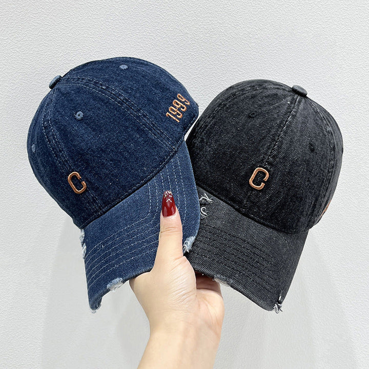 Women's Distressed Denim Baseball Cap Kalsten 1784270579