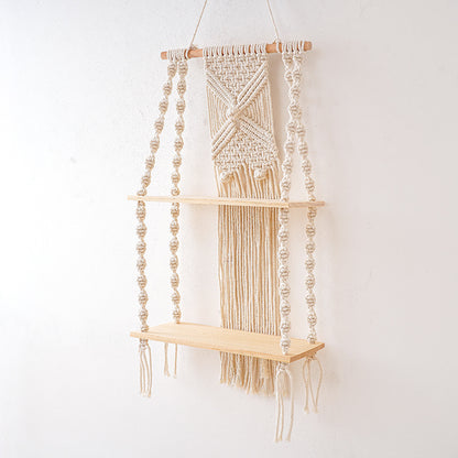 Decorative Macramé Wall Shelf Acalora