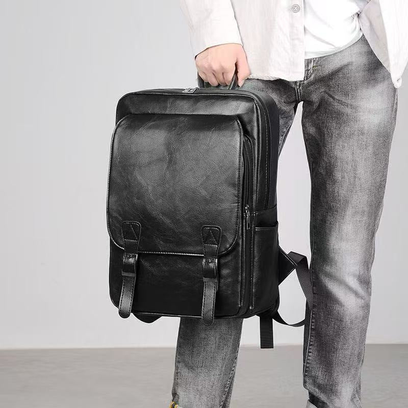 Leather Laptop Backpack Kalsten