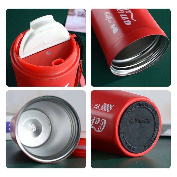 Women's insulated coffee cup with practical carrying device Kalsten