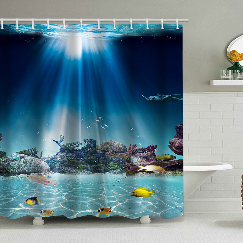 Coastal Pattern Shower Curtain Kalsten