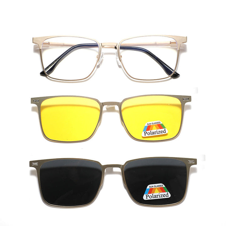 Women's fashionable sunglasses with interchangeable polarizing lenses Kalsten
