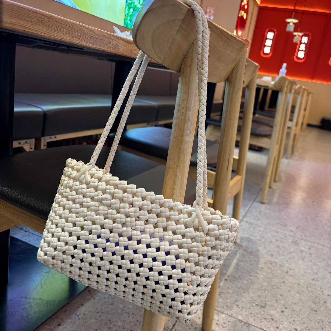 Handwoven shopping bag with soft handle Kalsten