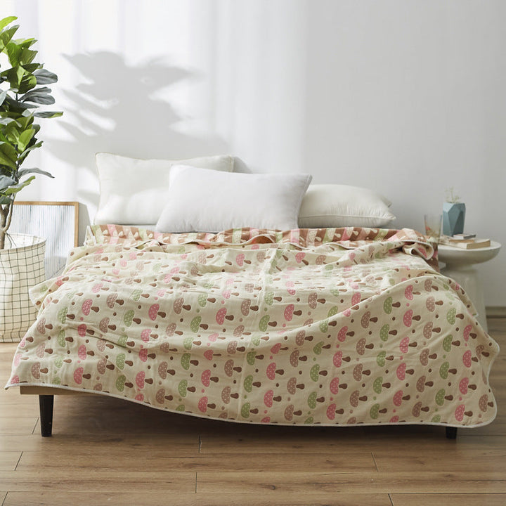 Women Elegant Blanket with Subtle Leaf Pattern Kalsten