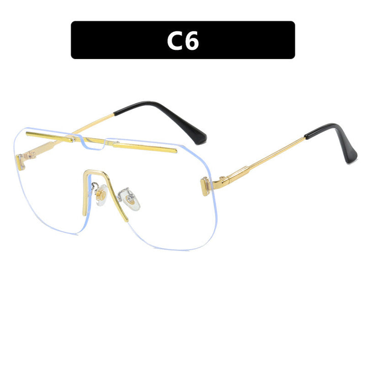 Women's geometric sunglasses with stylish metal frame and UV protection Kalsten