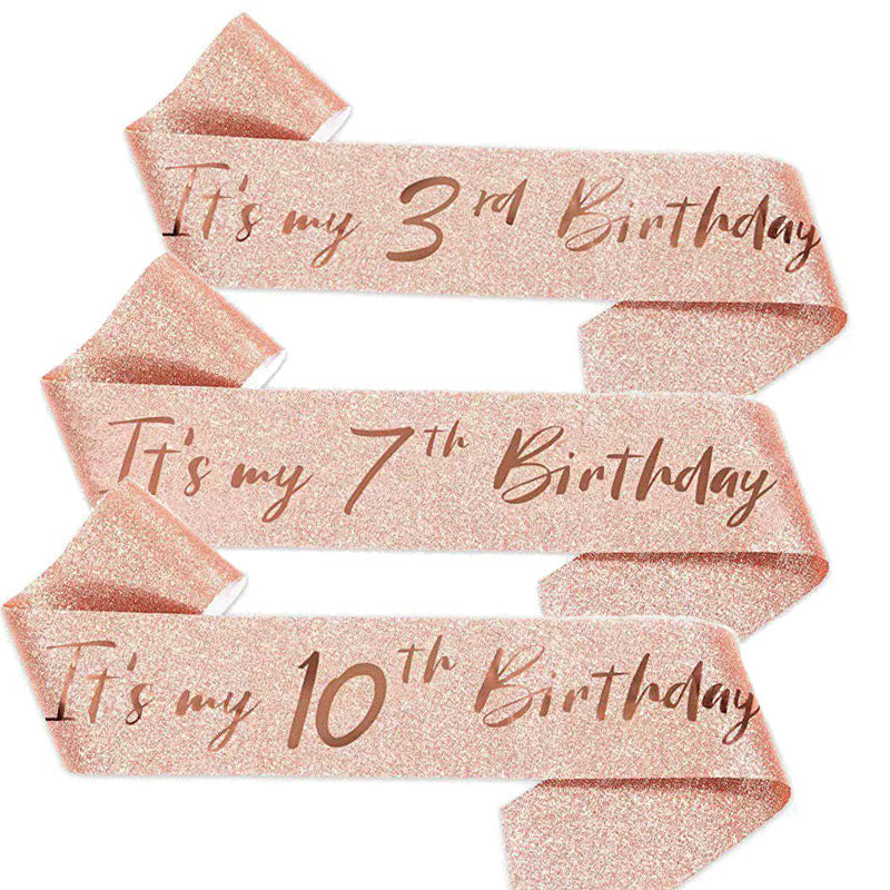 Ladies Festive 10th Birthday Decoration Ribbon Kalsten