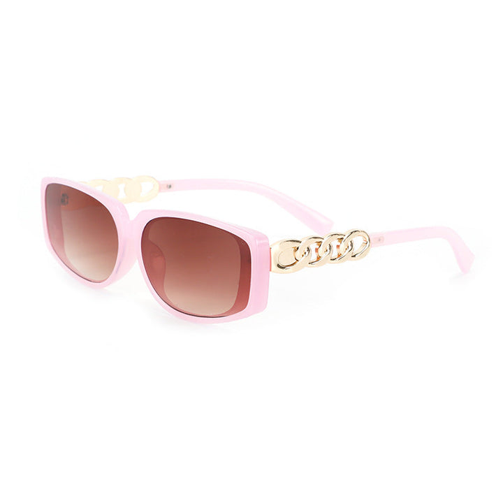 Women's square designer sunglasses with gold details Kalsten