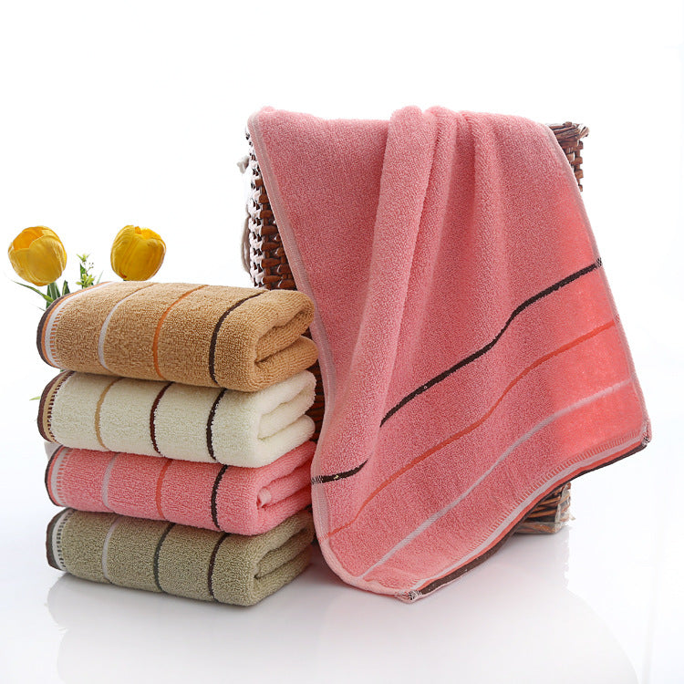 Terry Bath Towel With Luxurious Check Pattern Kalsten