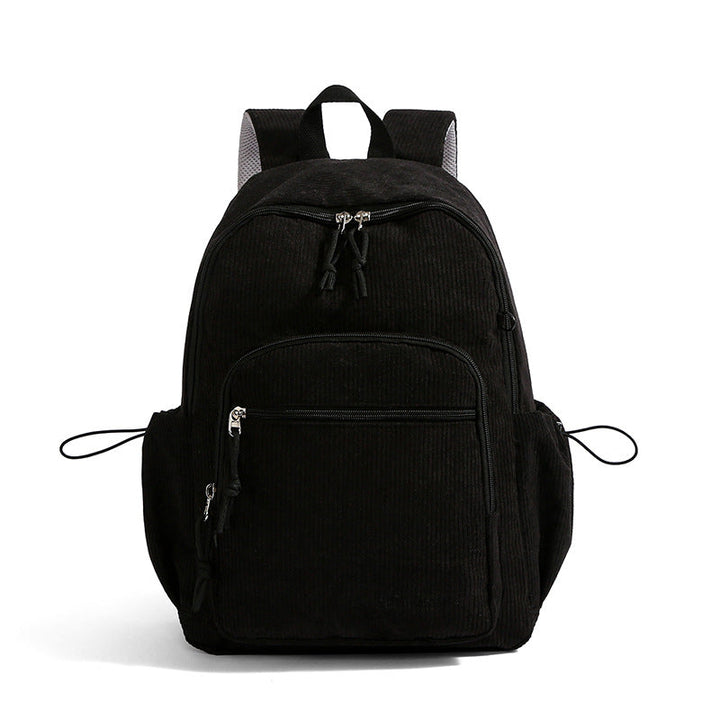 Corduroy Textured Casual Backpack