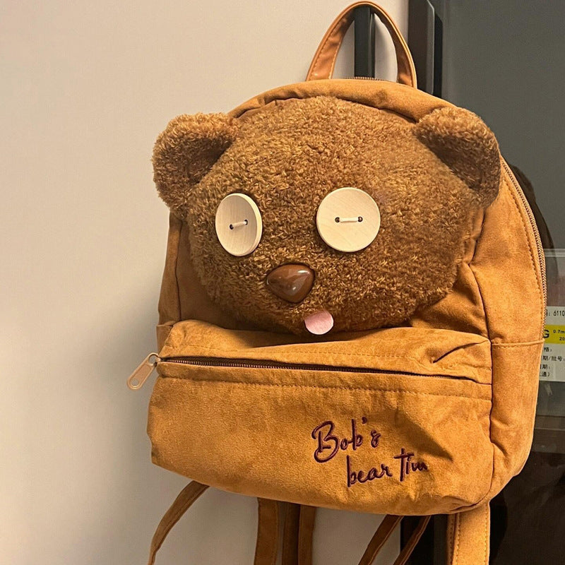 Plush Bear-Shaped School Backpack Kalsten