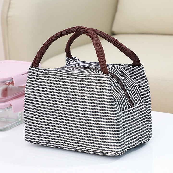 Insulated lunch bag with elegant striped pattern Kalsten