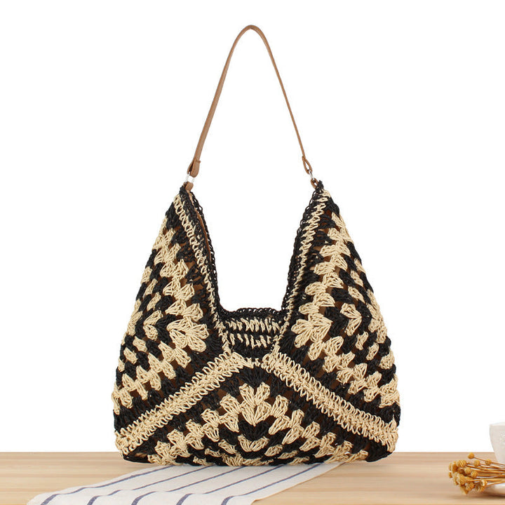 Macrame Crossbody Bag in Elegant Crocheted Design Kalsten