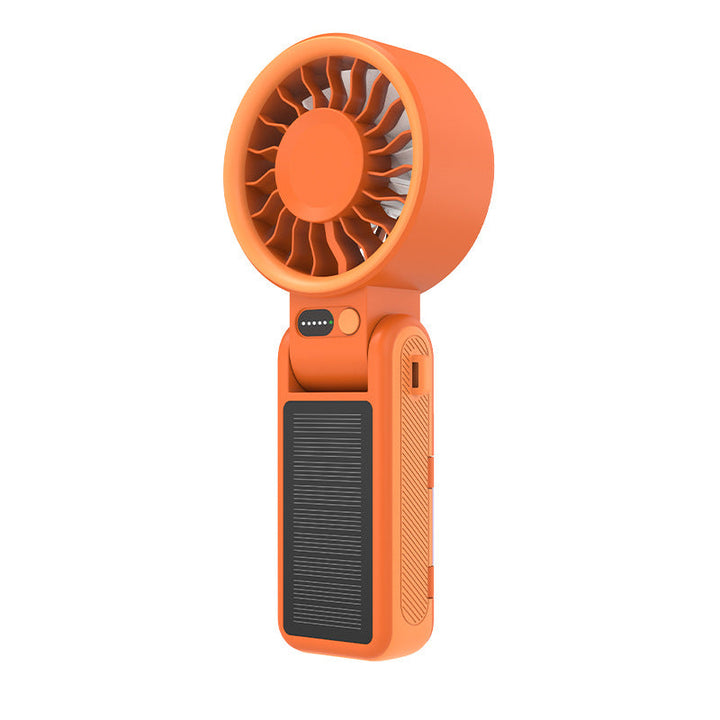 Unisex Portable Rechargeable Handheld Fan with Solar Charging Kalsten