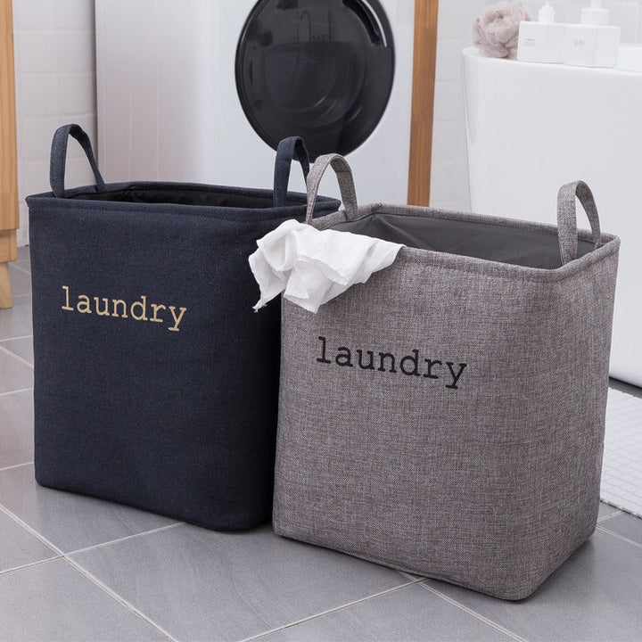 Laundry basket with practical carrying handle and modern design Kalsten