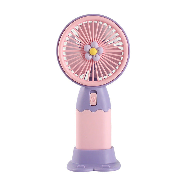 Women Portable Hand Fan with Floral Design Kalsten