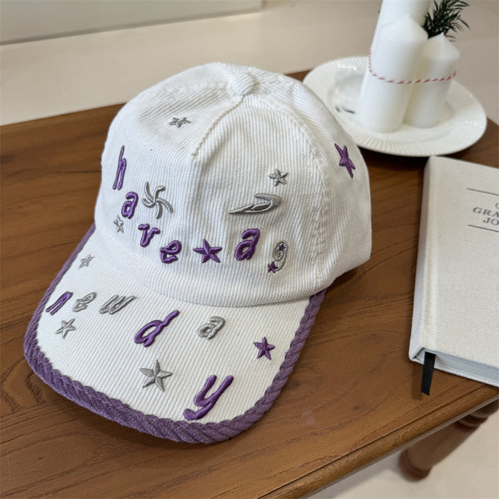 Women's Embroidered Corduroy Baseball Cap Kalsten