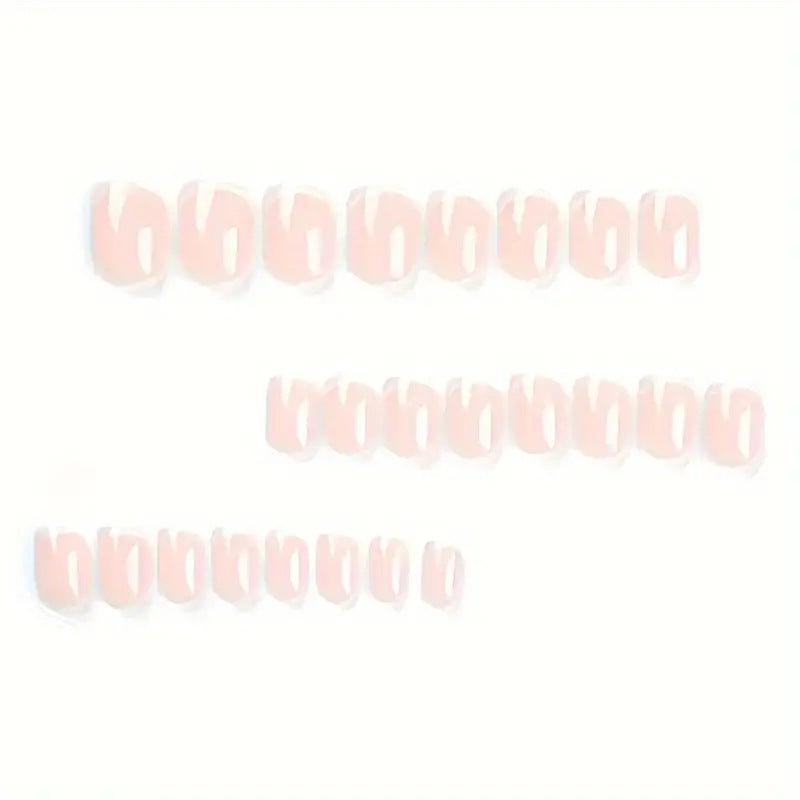 Classic French Tip Press-On Nails Kalsten