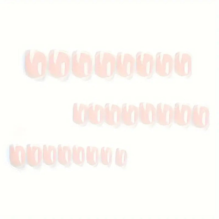 Classic French Tip Press-On Nails Kalsten