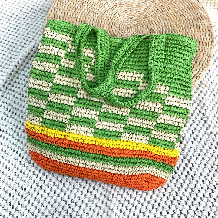 Hand-knotted summer tote Kalsten