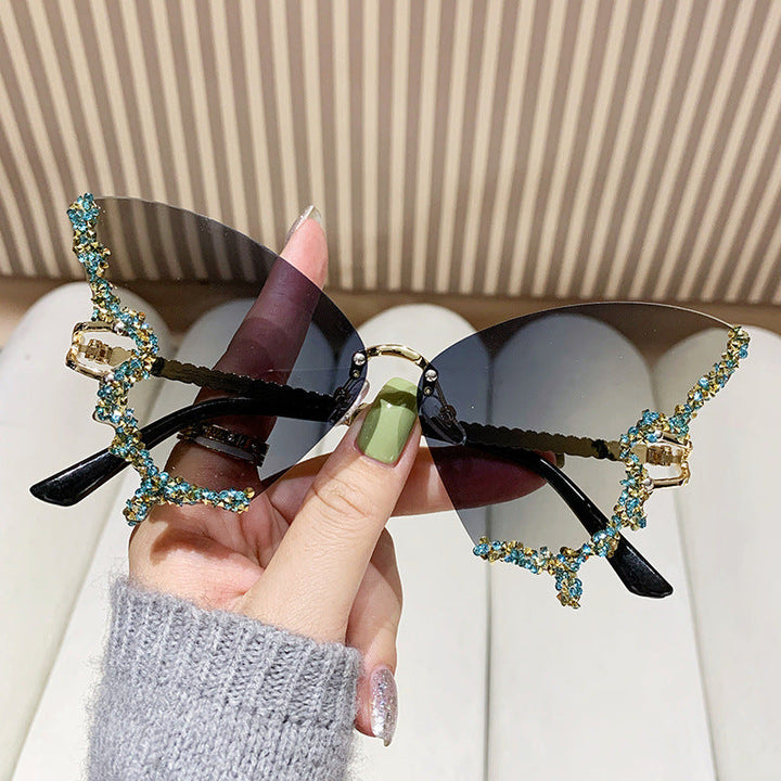 Women's extravagant sunglasses with sparkling butterfly design Kalsten