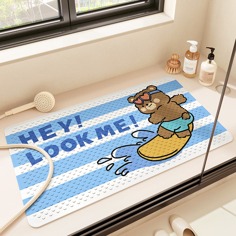 Playful Dog-Themed Bath Mat Kalsten