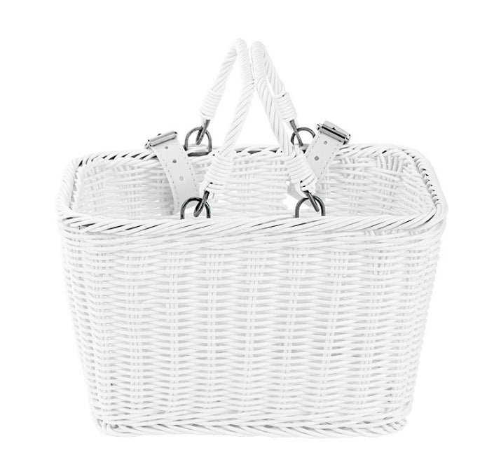Women Handmade Basket with Leather Handles Kalsten