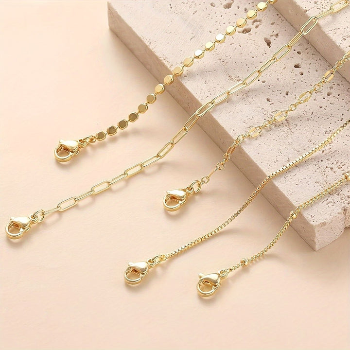 Delicate Gold Chain Bracelet Set Kalsten