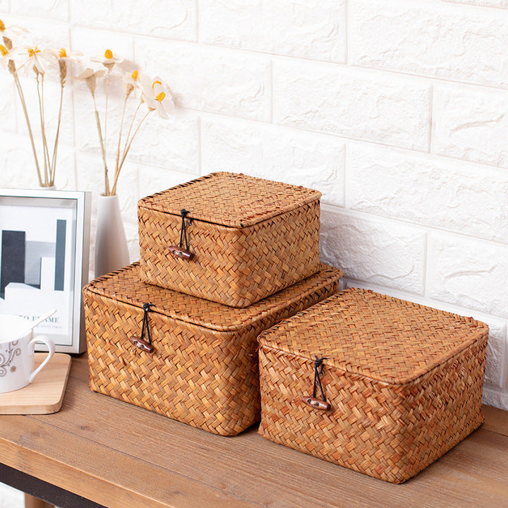 Handmade Woven Storage Cube Kalsten