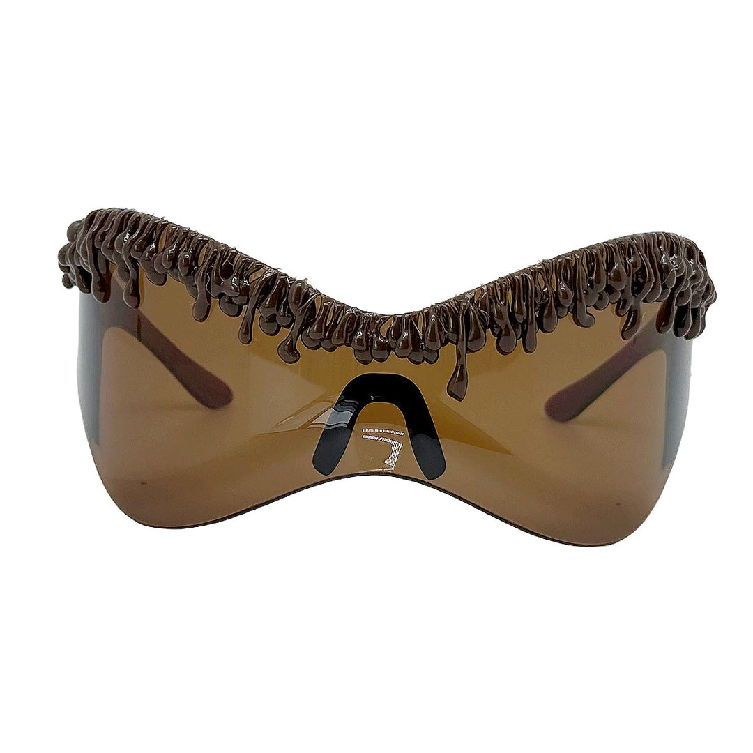 Women's futuristic sunglasses with unique wave frame Kalsten