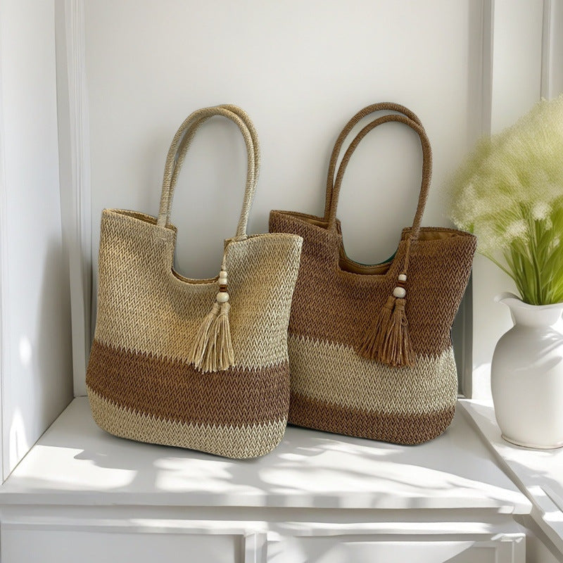 Handcrafted straw bag Kalsten
