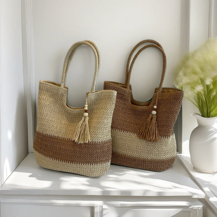 Handcrafted straw bag Kalsten