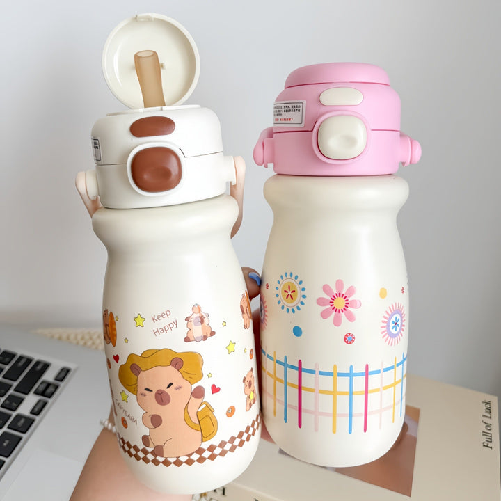 Ladies Insulated Drinking Bottle with Cheerful Strawberry Design Kalsten