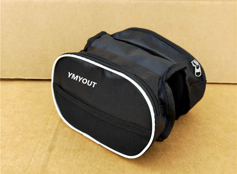 compact bicycle handlebar storage bag with waterproof oxford fabric and front mesh pocket Kalsten
