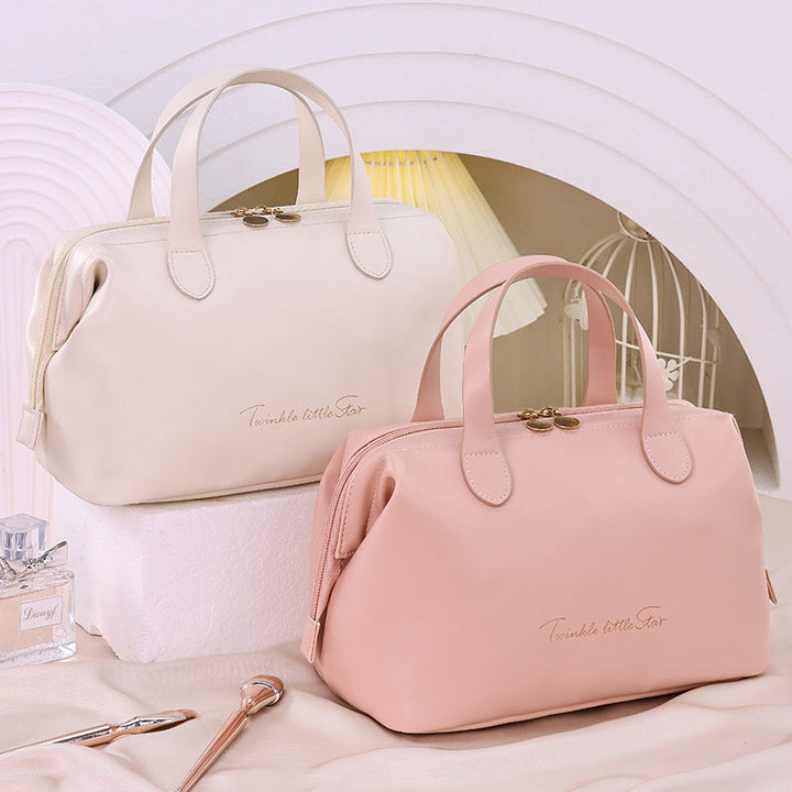 Cosmetic transport bag made of high-quality synthetic leather with stylish design Kalsten