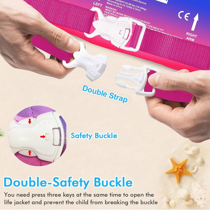 Women's swim wing system with safety belt Kalsten