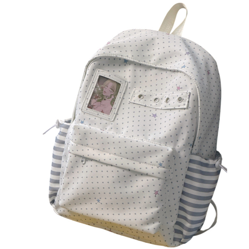 Starry Print Functional Backpack kalsten
