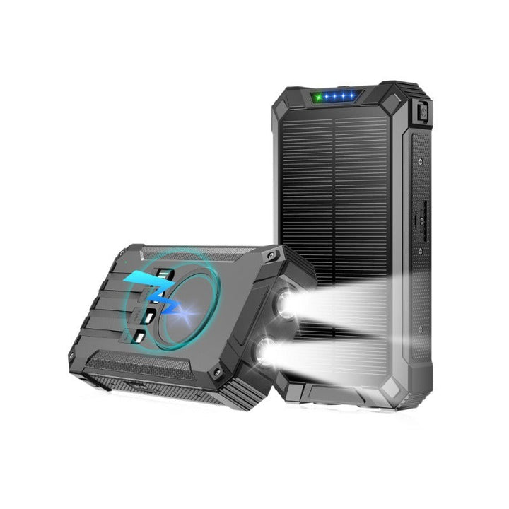 High-performance solar power bank with double LED light and fast charging function Kalsten