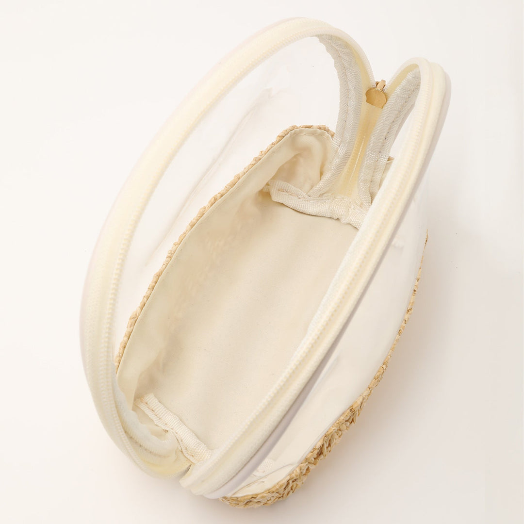 Transparent cosmetic bag with colorful bottom Kalsten