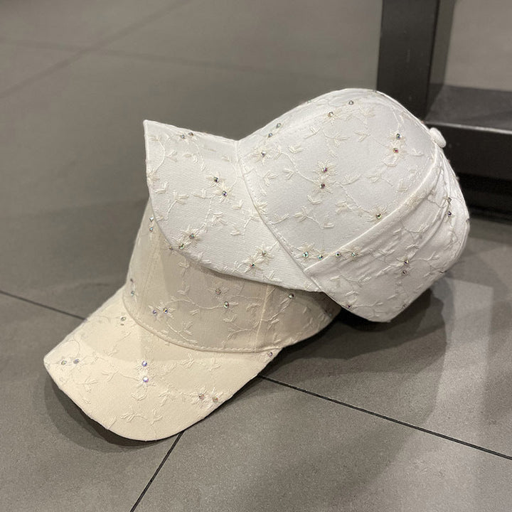 Women's Embellished Floral Cap Kalsten