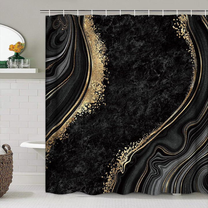 Artistic Marble Texture Shower Curtain Kalsten