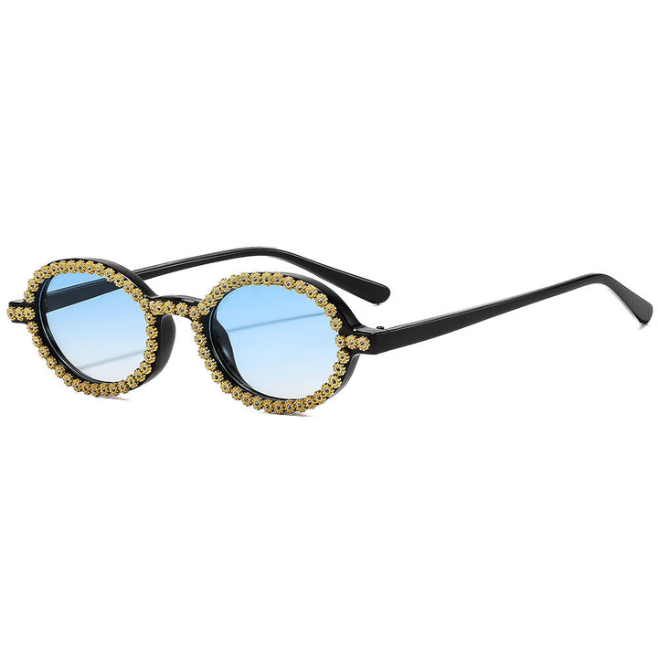Ladies fashionable sunglasses with floral crystal frame Kalsten