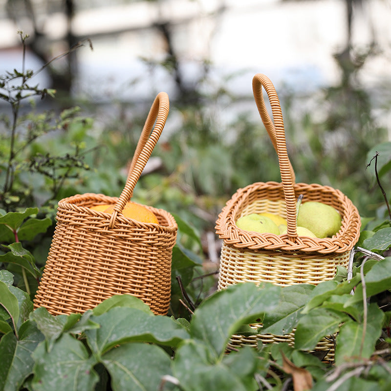 Handcrafted Woven Market Basket Kalsten