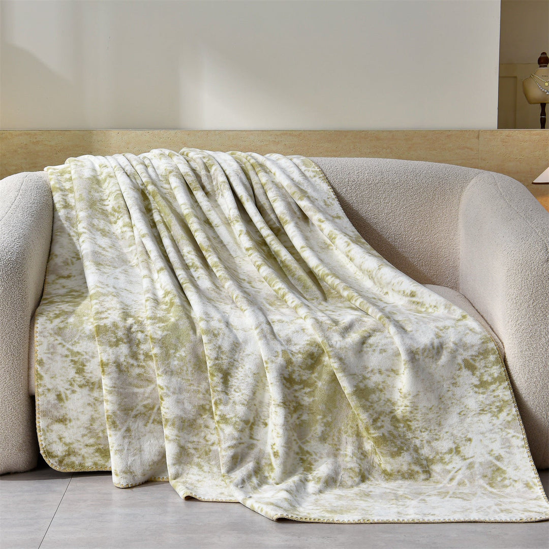 Luxury Leopard-Print Fleece Throw Blanket Kalsten