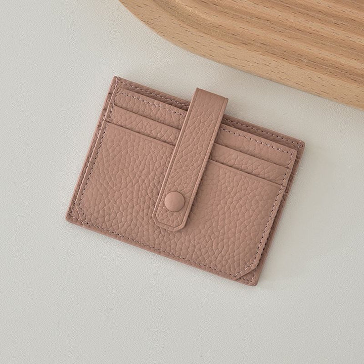 Premium Leather Snap Closure Cardholder Kalsten