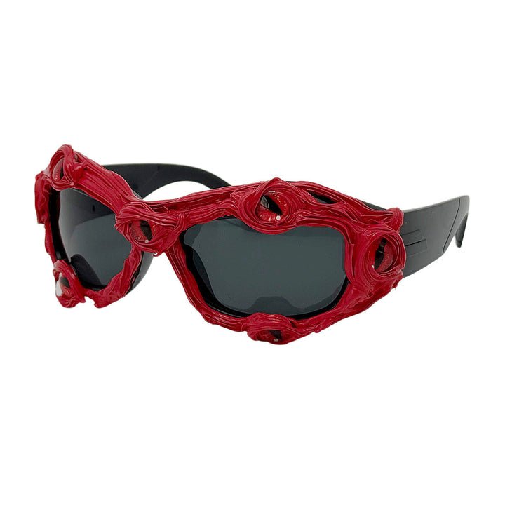 Women's creative designer sunglasses with extravagant 3D elements Kalsten