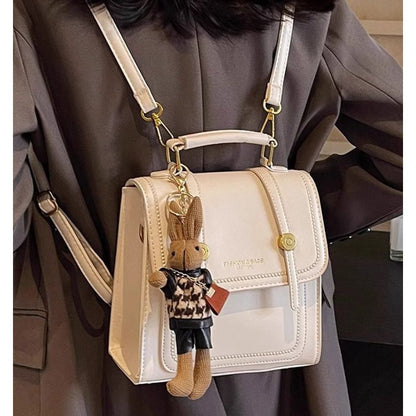 Vintage-Inspired Structured Satchel Bag Acalora