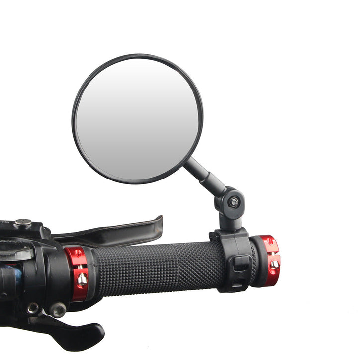 Adjustable Bicycle Handlebar Mirror with Full Swivel Arm and Wide Angle Convex Glass Kalsten